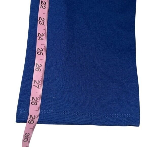 Liz Claiborne Womens Blue Straight-Leg Trousers Size 14 Polyester/Rayon - Picture 9 of 9